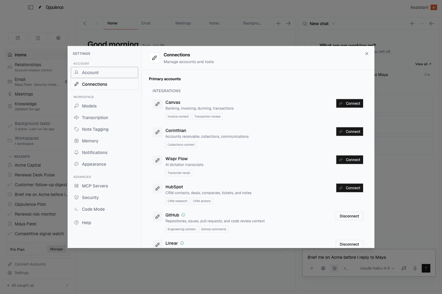 Oppulence policy checks and sender protection before execution